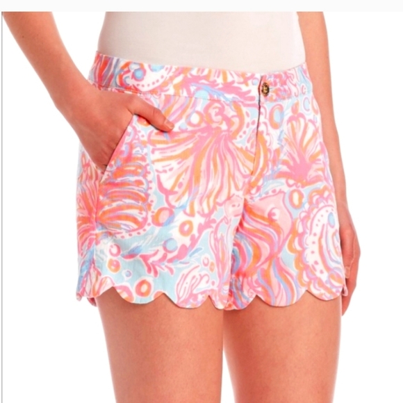 LILLY PULITZER buttercup shorts in too much bubbly  size 2 - Picture 15 of 16